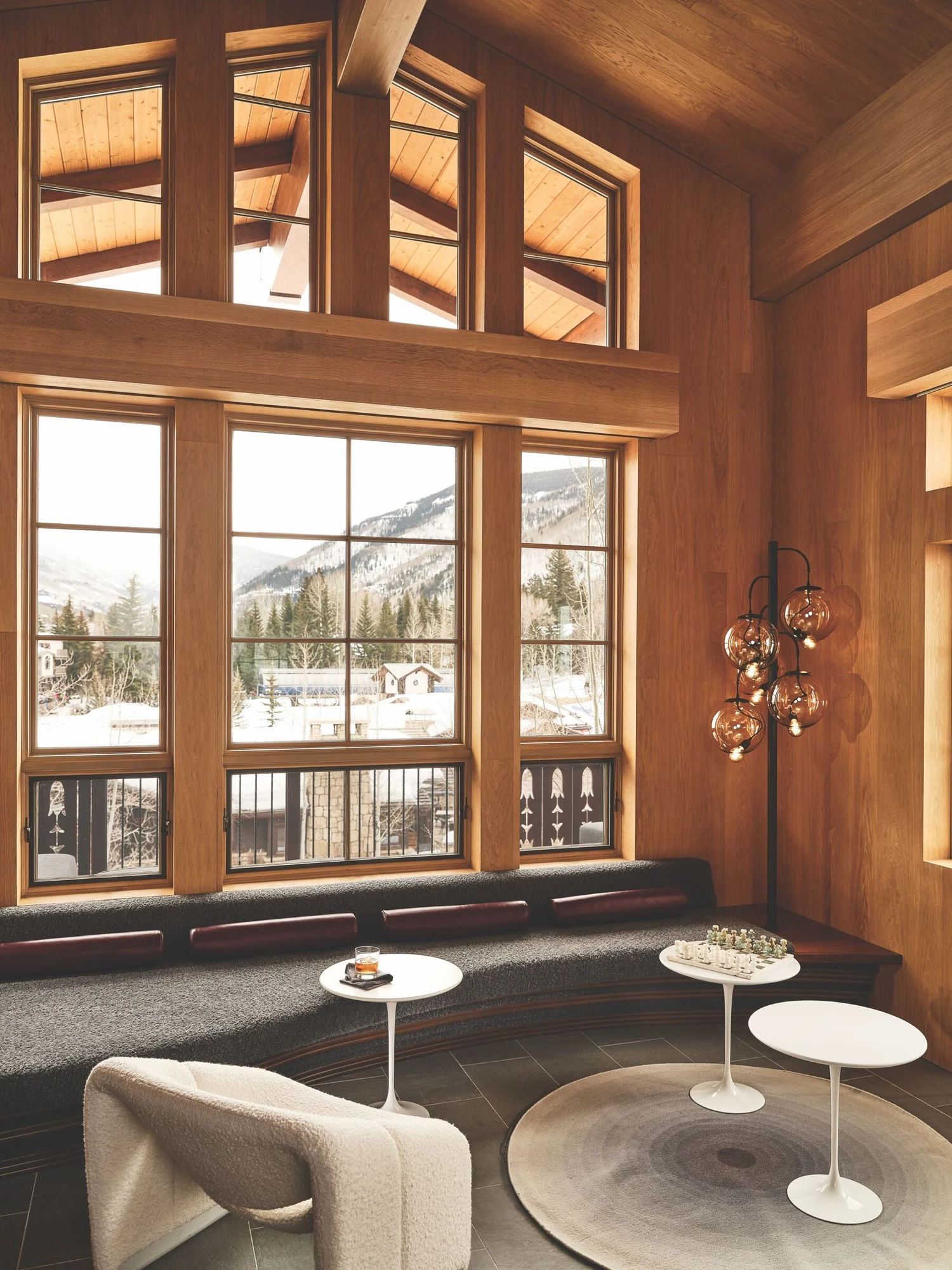 Elevation Refined living room with art